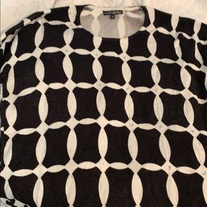 Black and white sweater